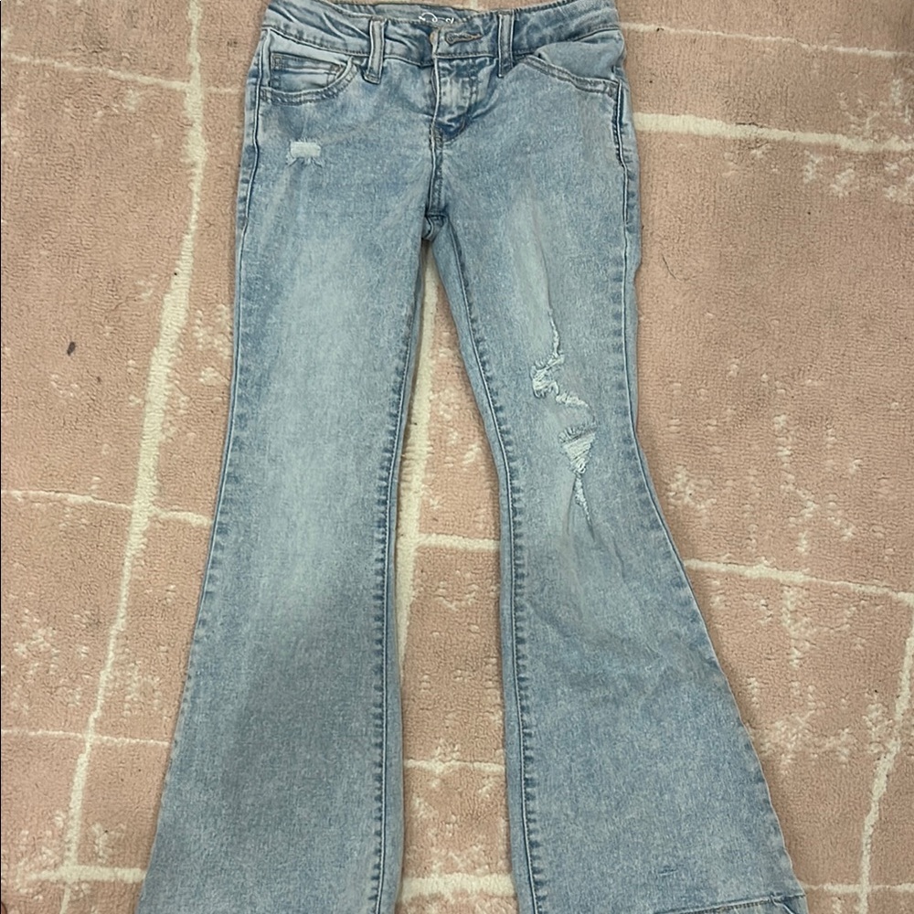 Kid's Light Blue Flared Jeans